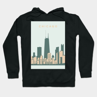 Chicago skyline Hoodie